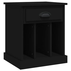 Κομοδίνα 2 τεμ. Μαύρα 43 x 36 x 50 εκ.