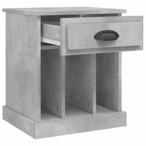 Κομοδίνα 2 τεμ. Γκρι Σκυροδέματος 43x36x50 εκ.
