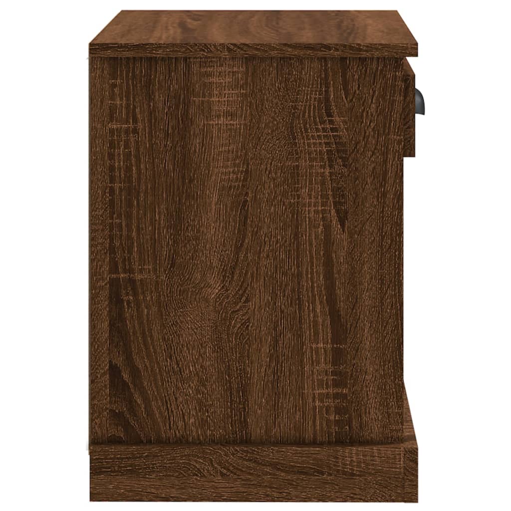 Κομοδίνο Καφέ Δρυς 43x36x50 εκ.