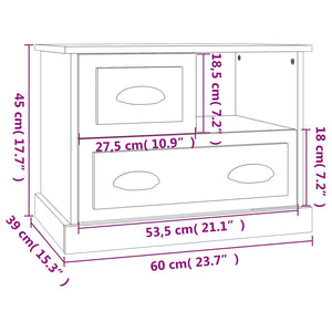 Κομοδίνο Λευκό 60 x 39 x 45 εκ.