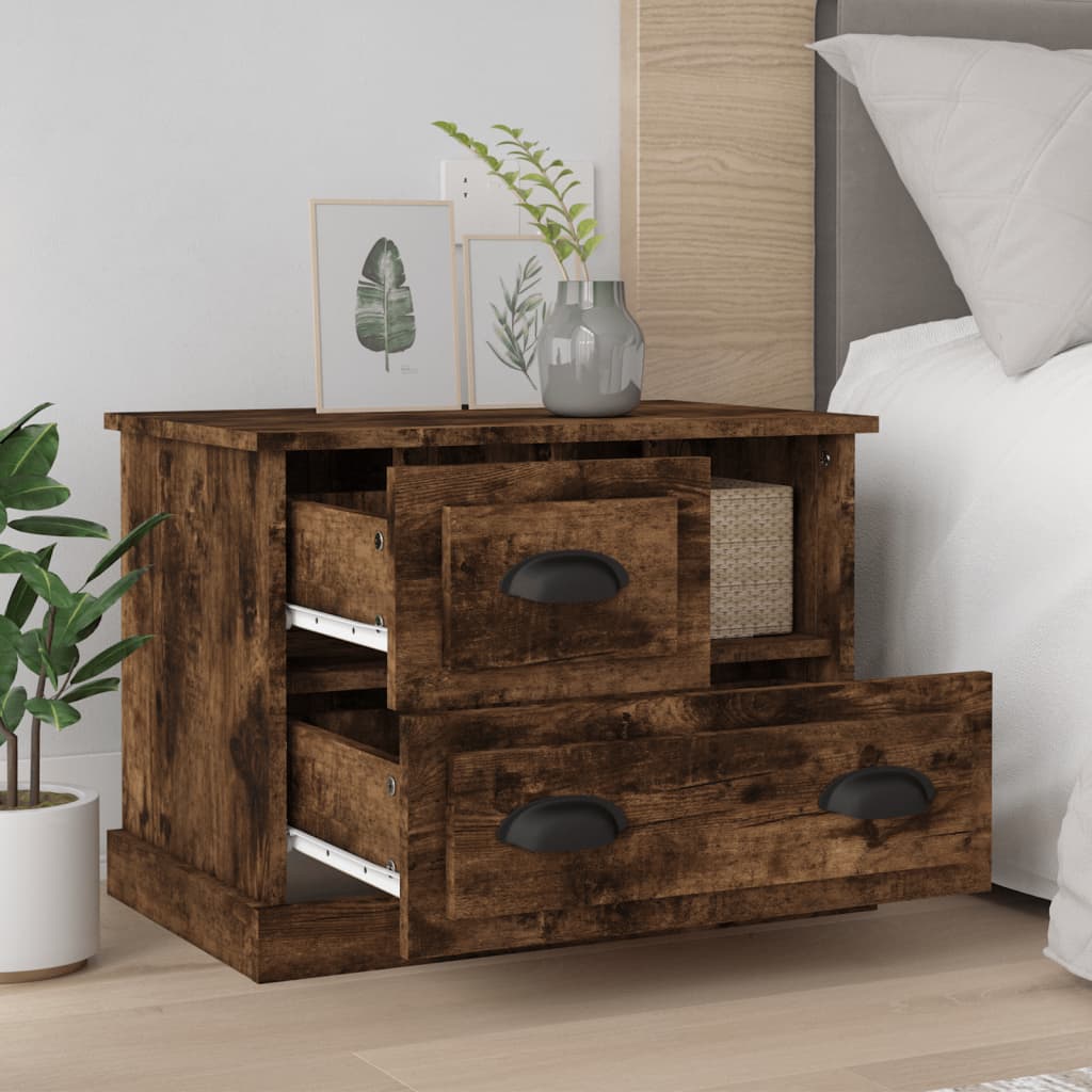 Κομοδίνο Καπνιστή Δρυς 60x39x45 εκ.