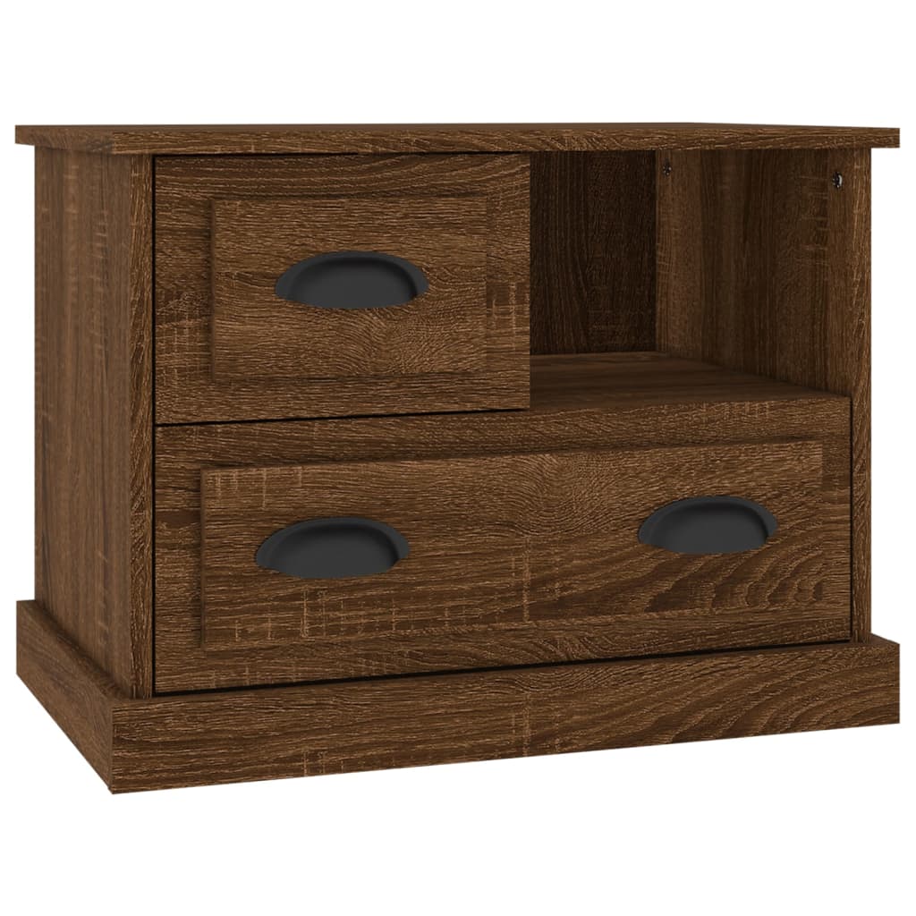 Κομοδίνο Καφέ Δρυς 60x39x45 εκ.