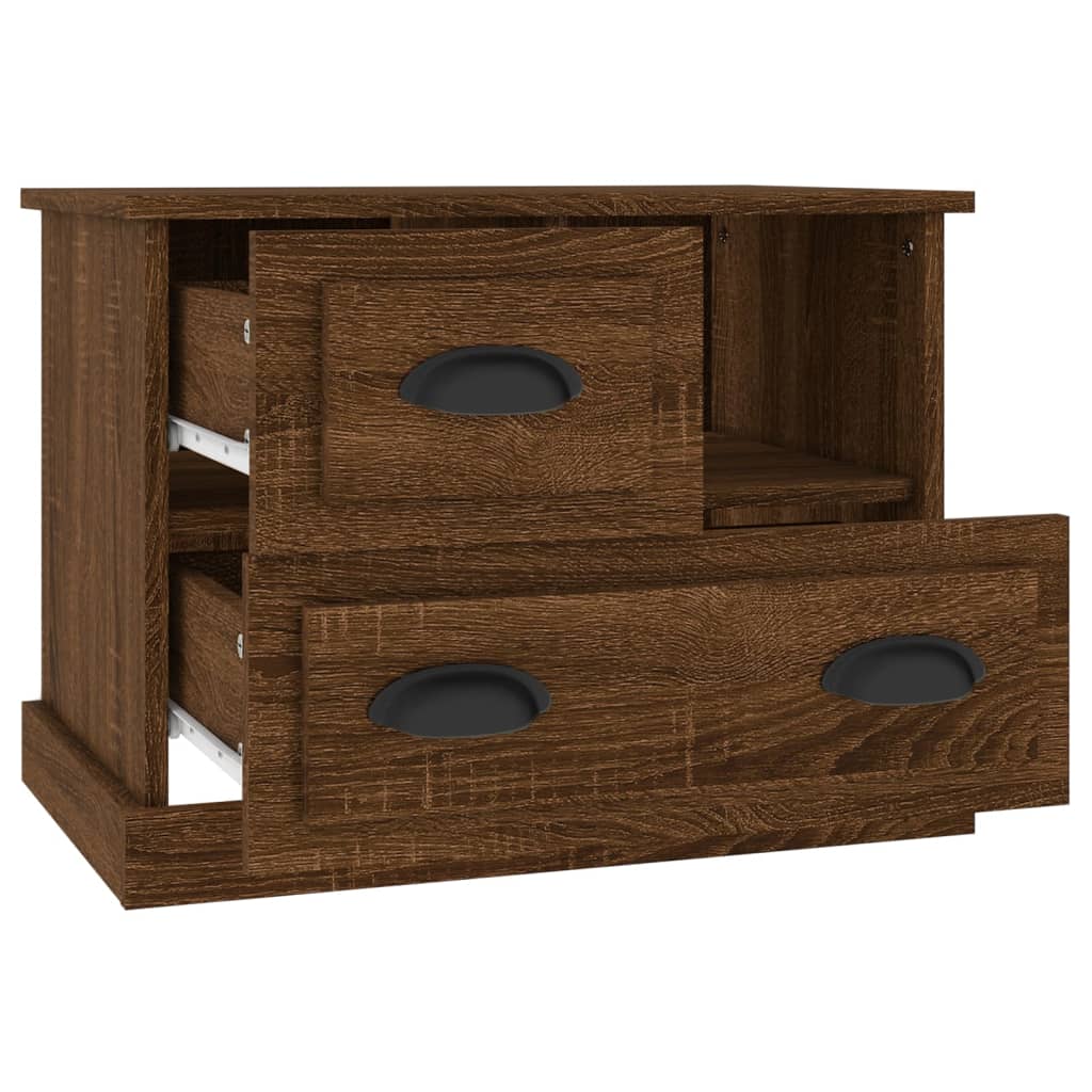 Κομοδίνο Καφέ Δρυς 60x39x45 εκ.