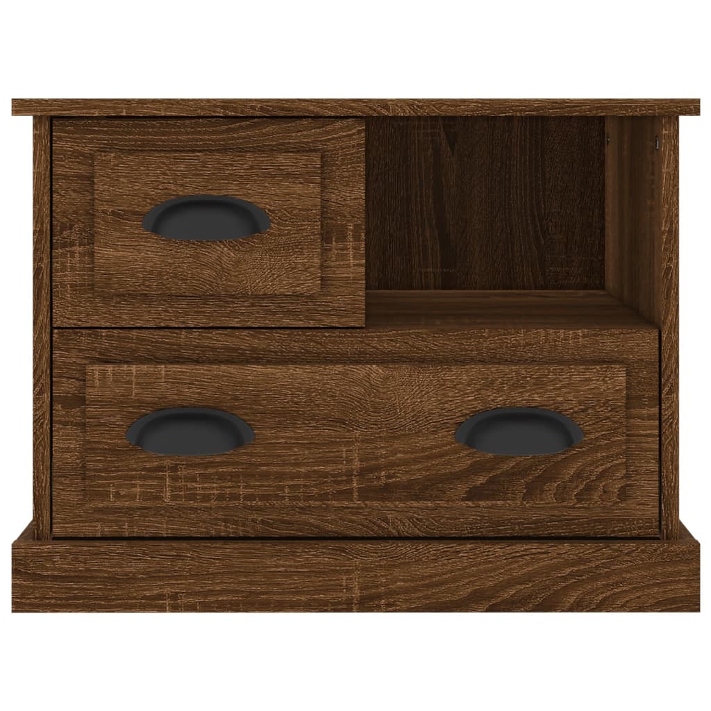 Κομοδίνο Καφέ Δρυς 60x39x45 εκ.