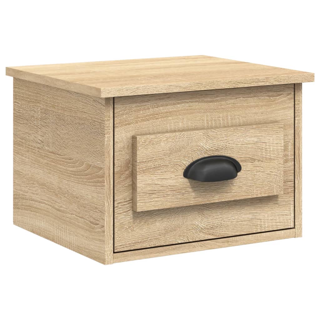Κομοδίνα Επιτοίχια 2 τεμ. Sonoma Δρυς 41,5 x 36 x 28 εκ. - Pakobazaar
