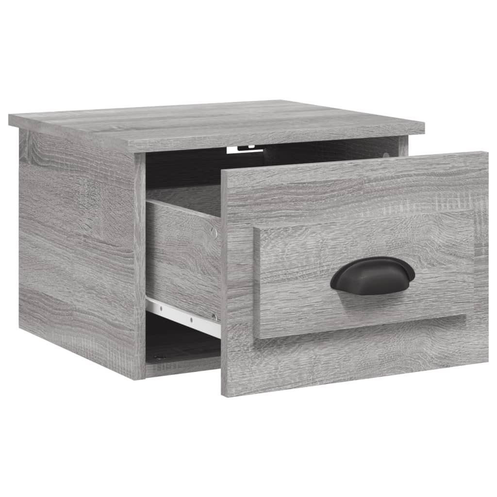 Κομοδίνο Επιτοίχιο Γκρι Sonoma 41,5 x 36 x 28 εκ.