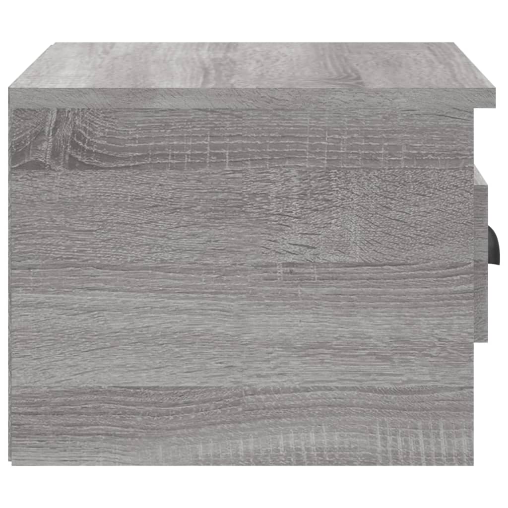 Κομοδίνα Επιτοίχια 2 τεμ. Γκρι Sonoma 41,5 x 36 x 28 εκ. - Pakobazaar