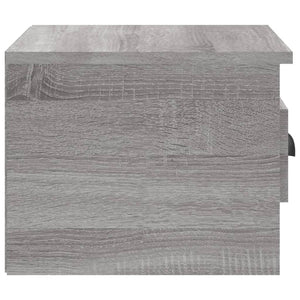 Κομοδίνα Επιτοίχια 2 τεμ. Γκρι Sonoma 41,5 x 36 x 28 εκ. - Pakobazaar