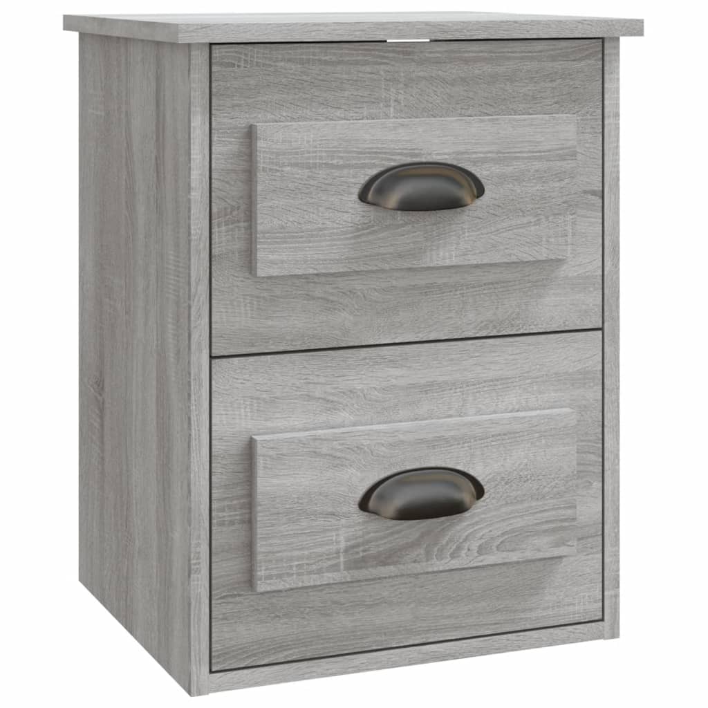 Κομοδίνο Επιτοίχιο Γκρι Sonoma 41,5x36x53 εκ.