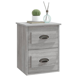 Κομοδίνο Επιτοίχιο Γκρι Sonoma 41,5x36x53 εκ.