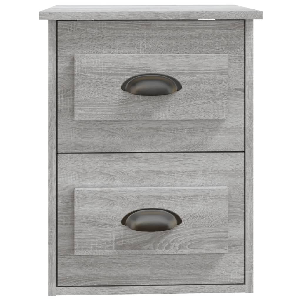 Κομοδίνο Επιτοίχιο Γκρι Sonoma 41,5x36x53 εκ.