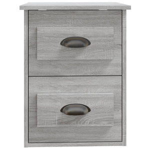 Κομοδίνο Επιτοίχιο Γκρι Sonoma 41,5x36x53 εκ.