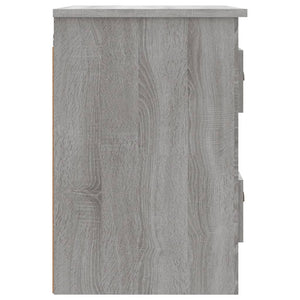 Κομοδίνο Επιτοίχιο Γκρι Sonoma 41,5x36x53 εκ.