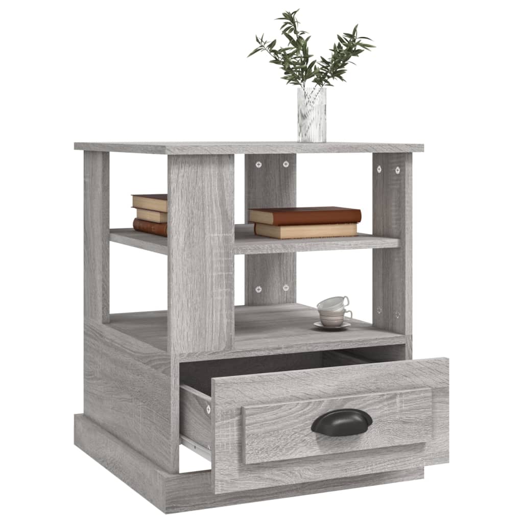 Βοηθητικό Τραπέζι Γκρι Sonoma 50x50x60 εκ. Επεξεργασμένο Ξύλο