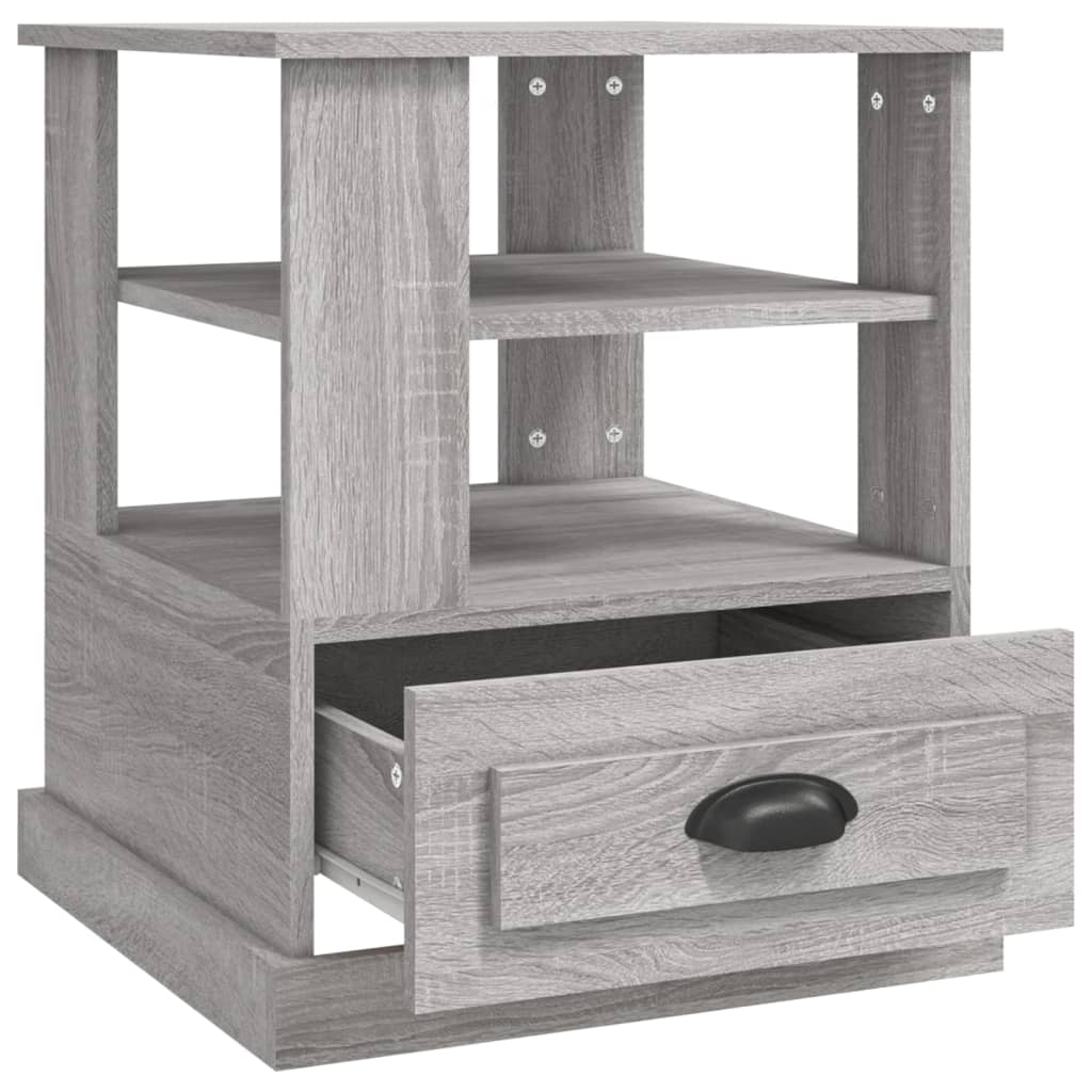 Βοηθητικό Τραπέζι Γκρι Sonoma 50x50x60 εκ. Επεξεργασμένο Ξύλο