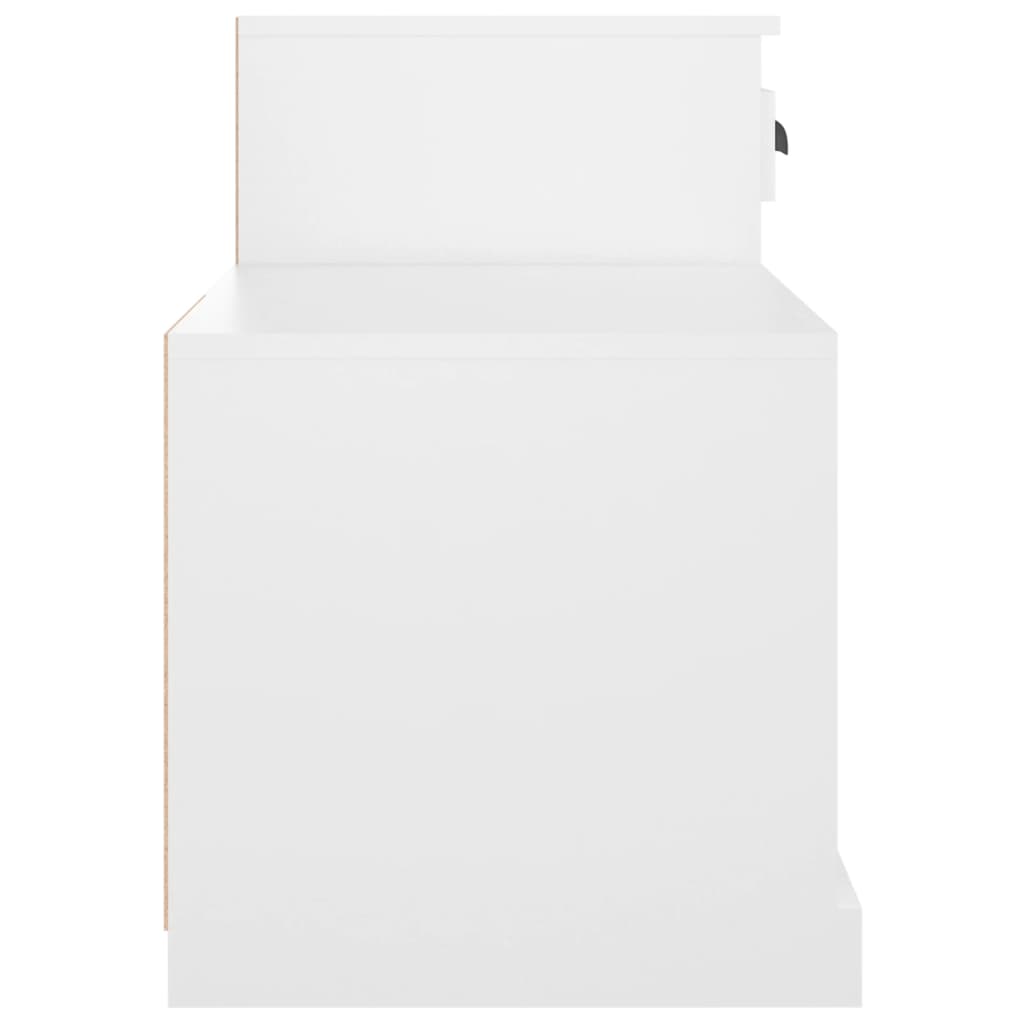 Παπουτσοθήκη Λευκή 100 x 42 x 60 εκ. από Επεξεργασμένο Ξύλο