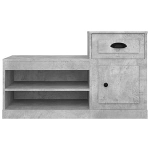 Παπουτσοθήκη Γκρι Σκυροδέματος 100x42x60 εκ. Επεξεργασμένο Ξύλο - Pakobazaar