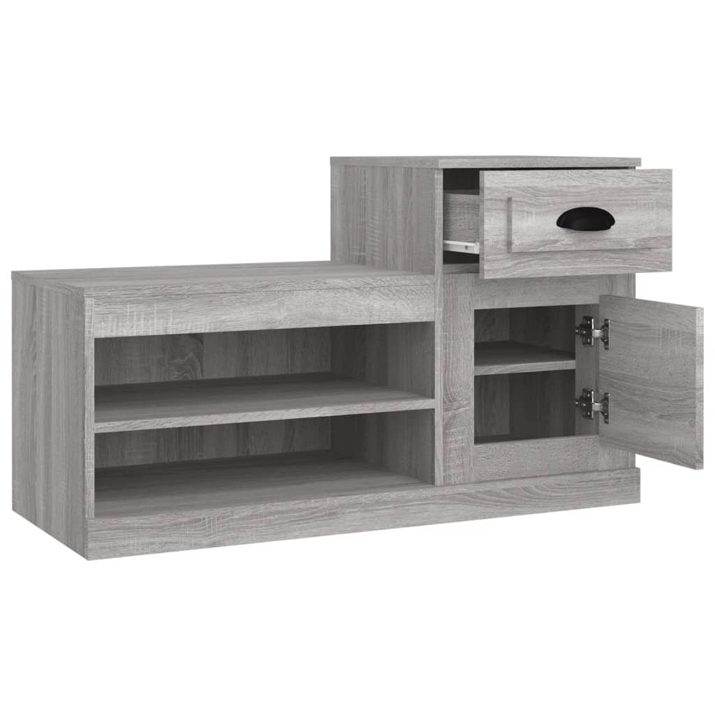 Παπουτσοθήκη Γκρι Sonoma 100x42x60 εκ. από Επεξεργασμένο Ξύλο