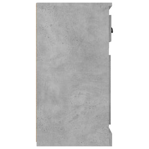 Μπουφές Γκρι Σκυροδέματος 70x35,5x67,5 εκ. Επεξεργασμένο Ξύλο