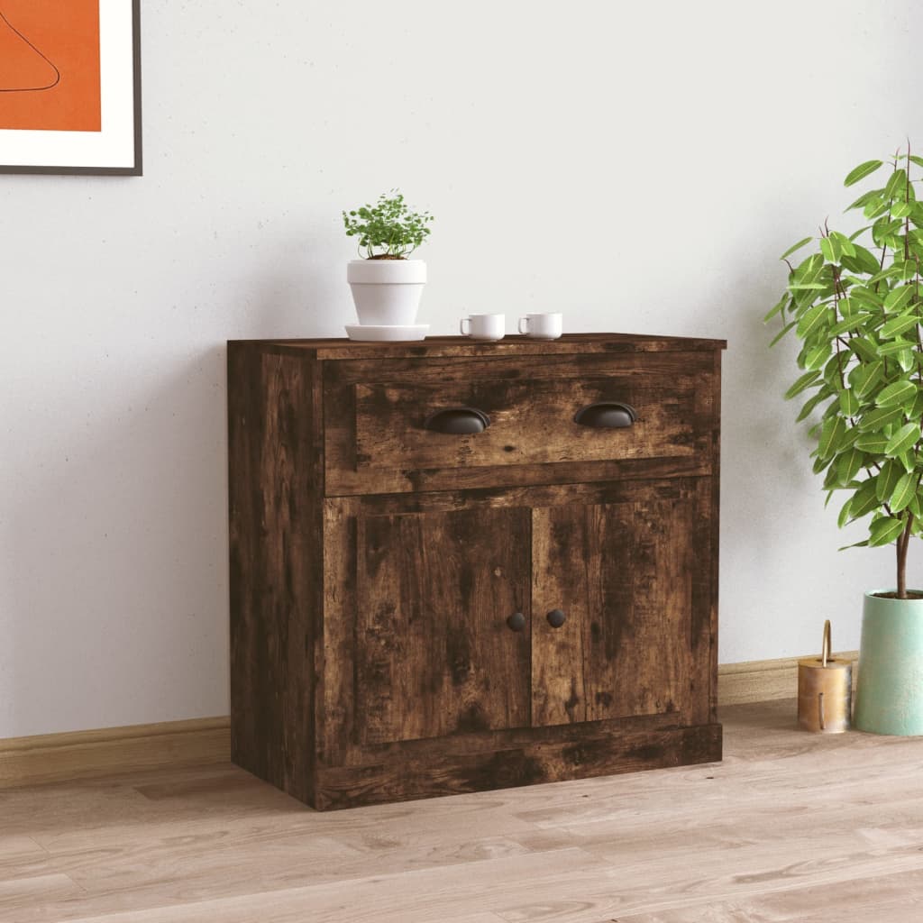 Μπουφές Καπνιστή Δρυς 70x35,5x67,5 εκ. από Επεξεργασμένο Ξύλο