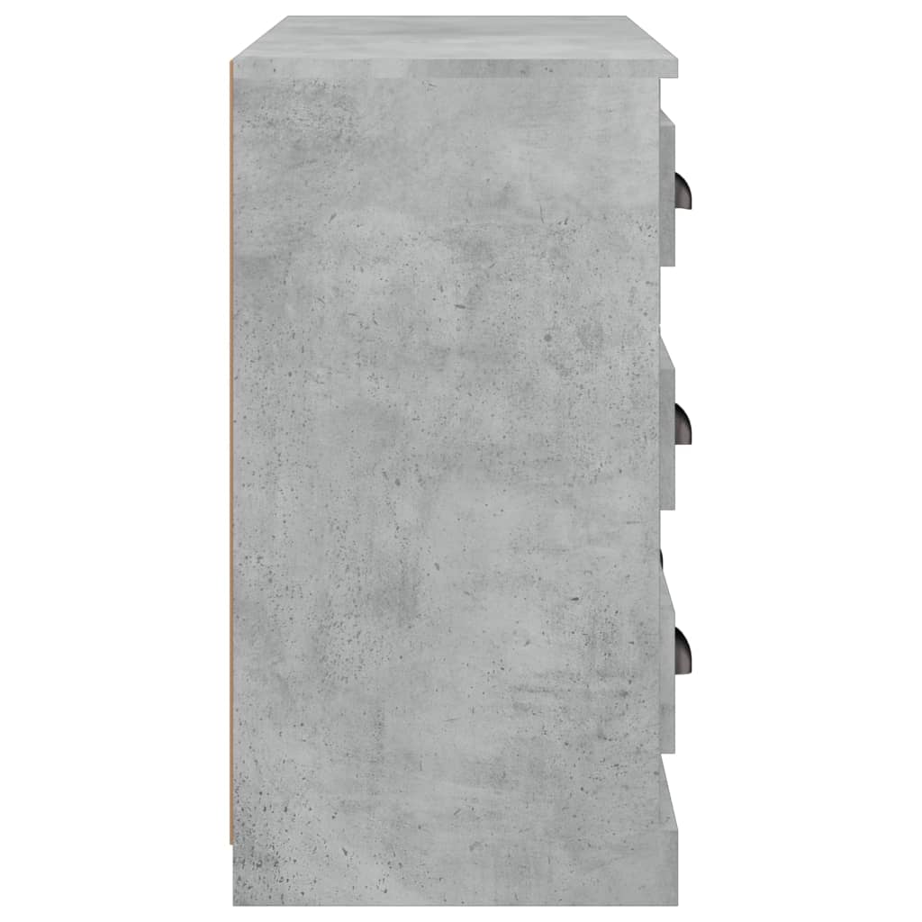 Μπουφές Γκρι Σκυροδέματος 70x35,5x67,5 εκ. Επεξεργασμένο Ξύλο