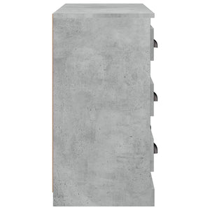 Μπουφές Γκρι Σκυροδέματος 70x35,5x67,5 εκ. Επεξεργασμένο Ξύλο