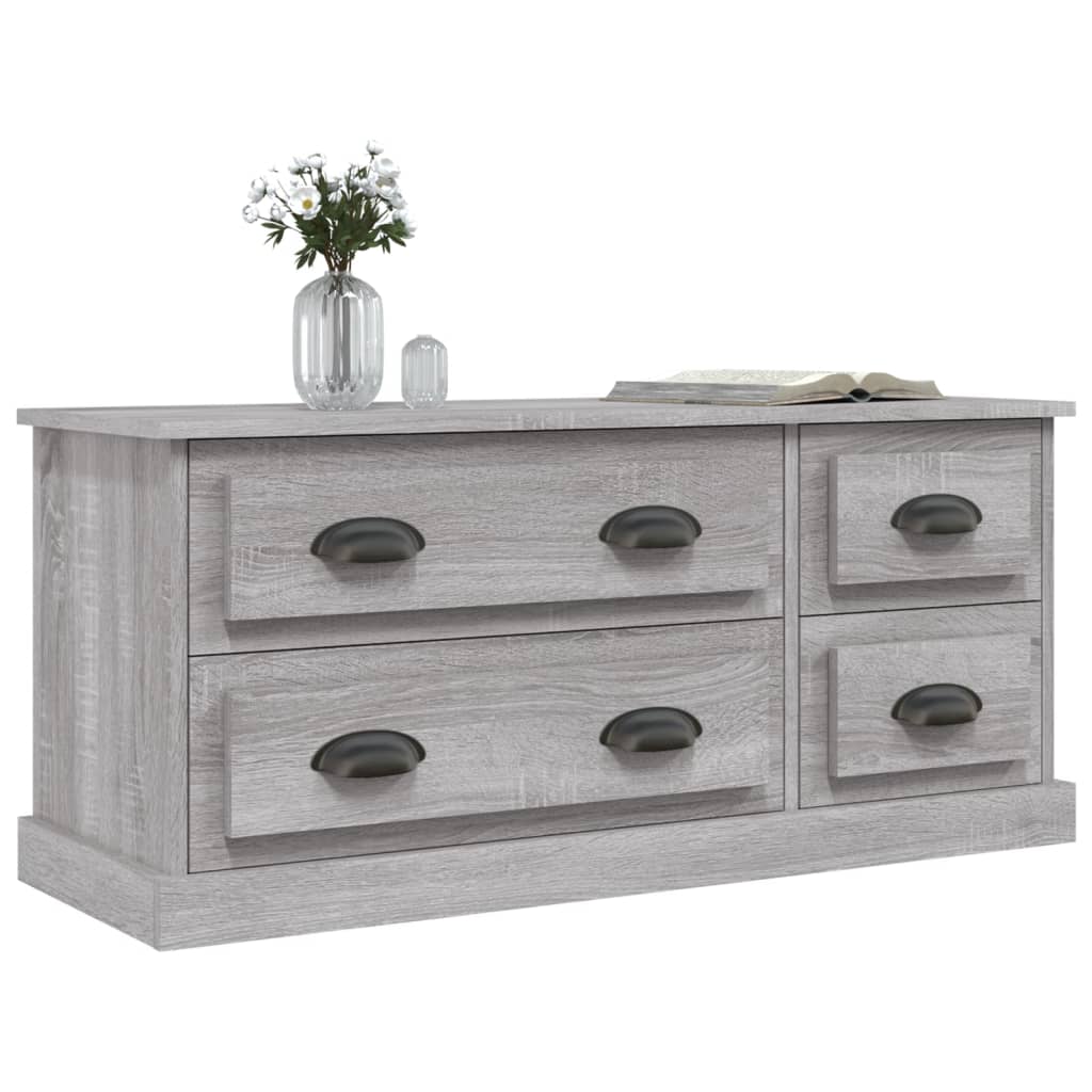 Έπιπλο Τηλεόρασης Γκρι Sonoma 100x35,5x45 εκ. Επεξ. Ξύλο