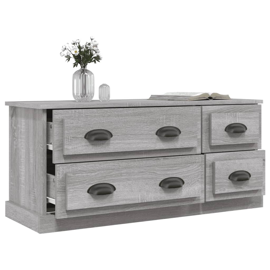 Έπιπλο Τηλεόρασης Γκρι Sonoma 100x35,5x45 εκ. Επεξ. Ξύλο