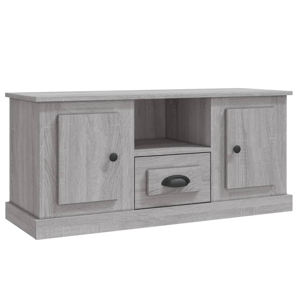 Έπιπλο Τηλεόρασης Γκρι Sonoma 100x35,5x45 εκ. Επεξ. Ξύλο