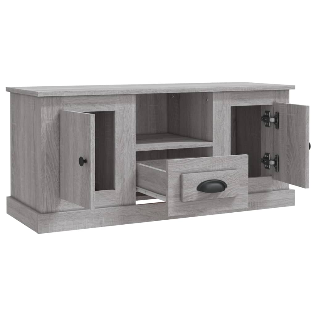 Έπιπλο Τηλεόρασης Γκρι Sonoma 100x35,5x45 εκ. Επεξ. Ξύλο