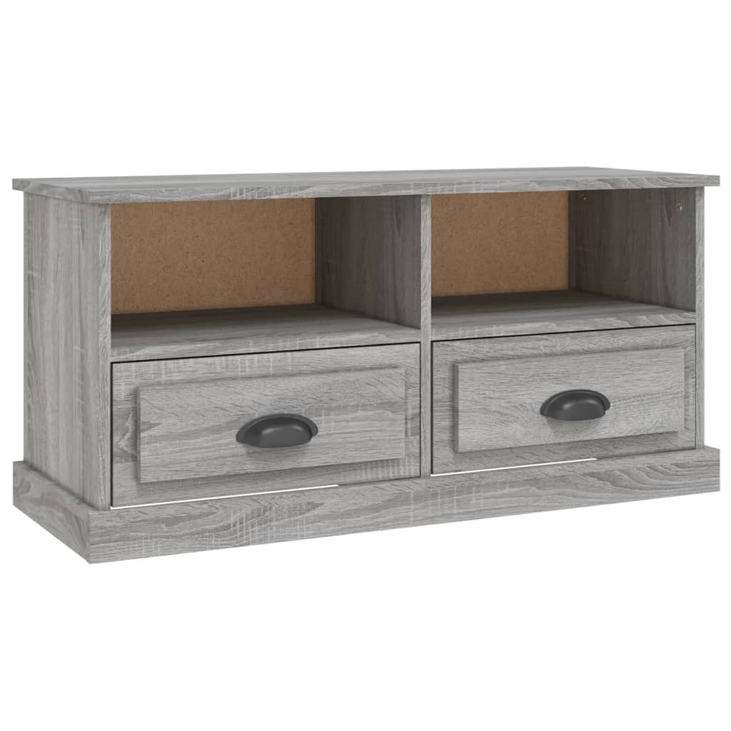 Έπιπλο Τηλεόρασης Γκρι Sonoma93x35,5x45 εκ. από Επεξεργ. Ξύλο
