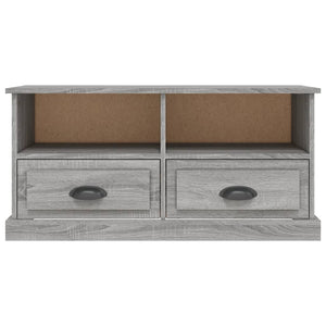 Έπιπλο Τηλεόρασης Γκρι Sonoma93x35,5x45 εκ. από Επεξεργ. Ξύλο