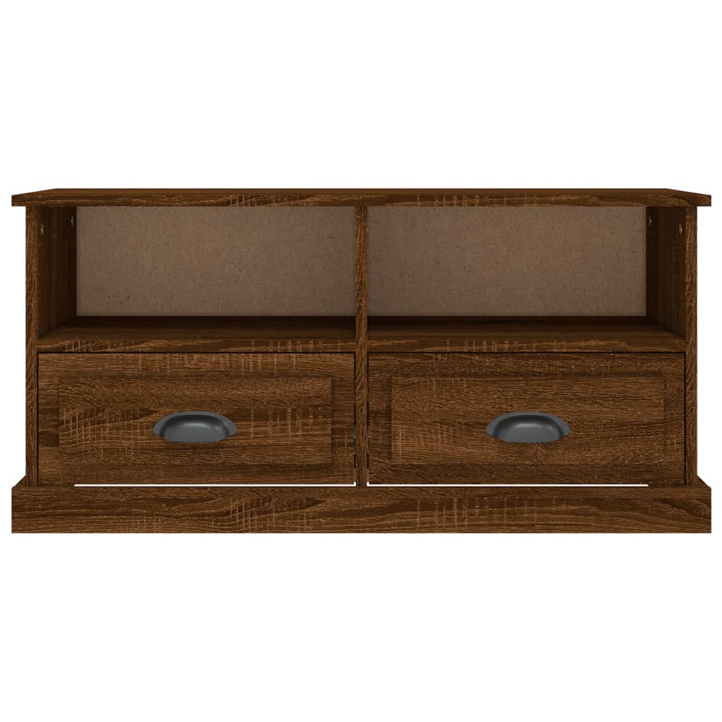 Έπιπλο Τηλεόρασης Καφέ Δρυς 93x35,5x45 εκ. Επεξεργασμένο Ξύλο