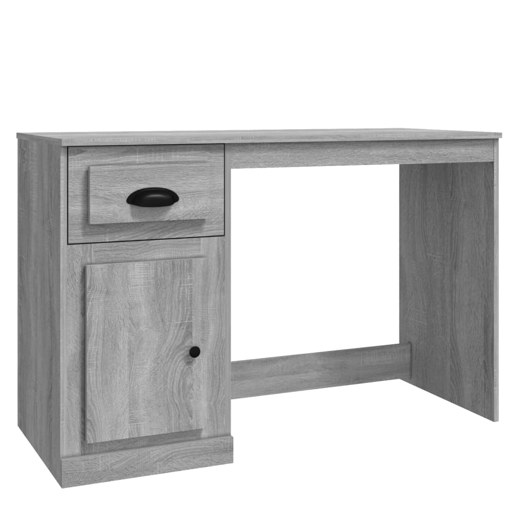 Γραφείο με Συρτάρι Γκρι Sonoma 115x50x75 εκ. Επεξεργασμένο Ξύλο