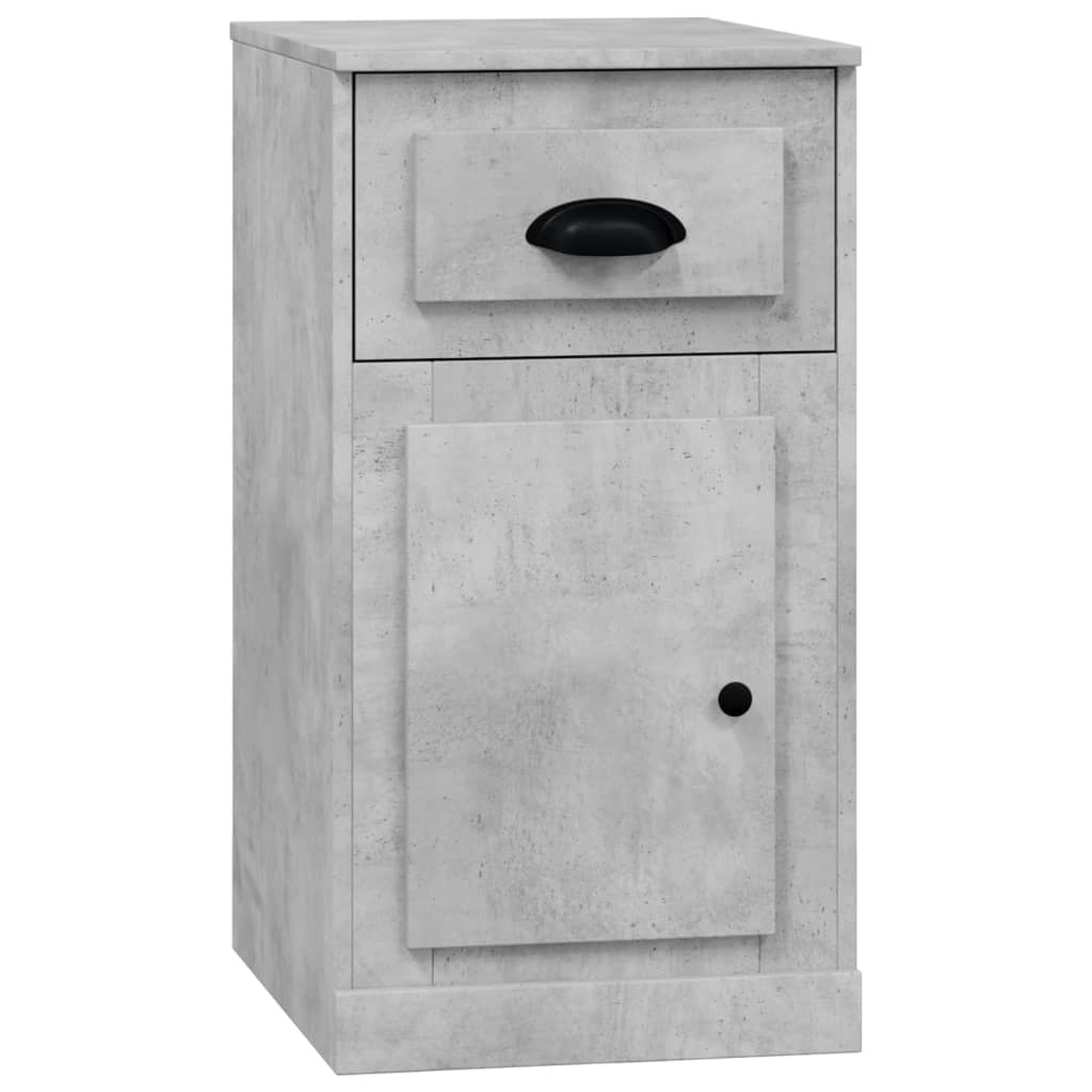 Ντουλάπι με Συρτάρι Γκρι Σκυροδέματος 40x50x75 εκ Επεξεργ. Ξύλο
