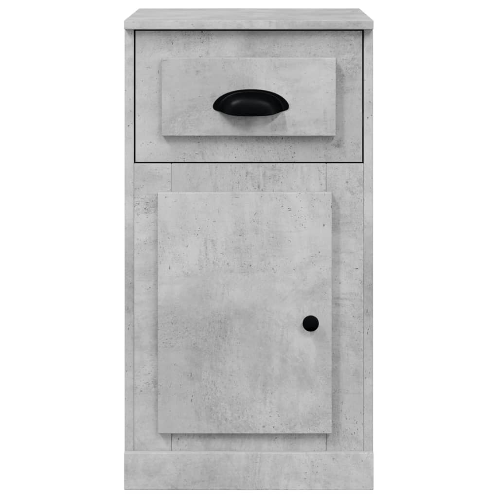 Ντουλάπι με Συρτάρι Γκρι Σκυροδέματος 40x50x75 εκ Επεξεργ. Ξύλο