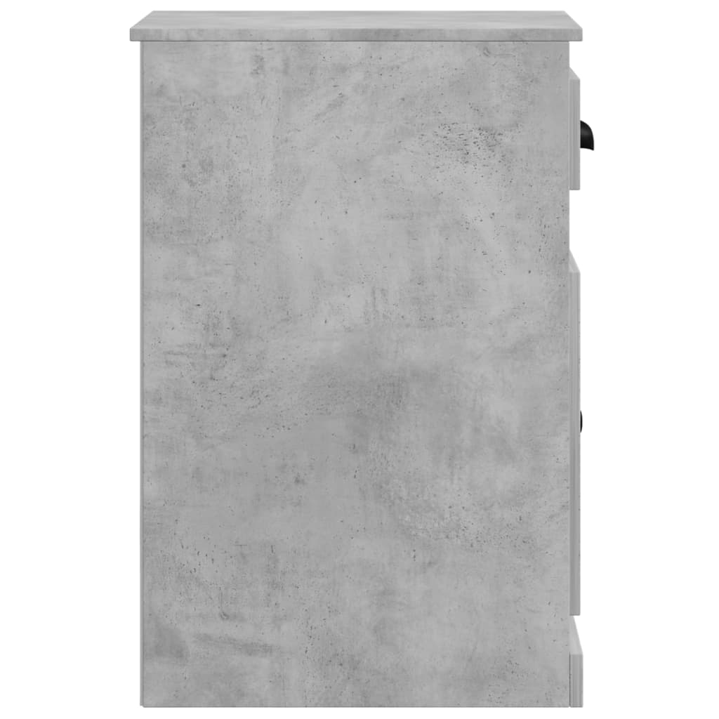 Ντουλάπι με Συρτάρι Γκρι Σκυροδέματος 40x50x75 εκ Επεξεργ. Ξύλο