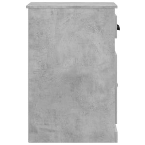 Ντουλάπι με Συρτάρι Γκρι Σκυροδέματος 40x50x75 εκ Επεξεργ. Ξύλο