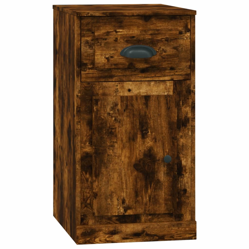 Ντουλάπι με Συρτάρι Καπνιστή Δρυς 40x50x75 εκ. Επεξεργ. Ξύλο