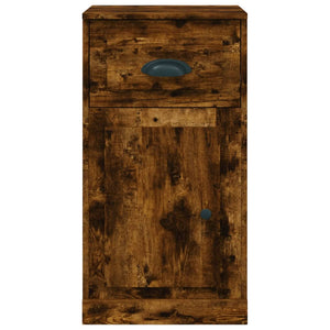 Ντουλάπι με Συρτάρι Καπνιστή Δρυς 40x50x75 εκ. Επεξεργ. Ξύλο