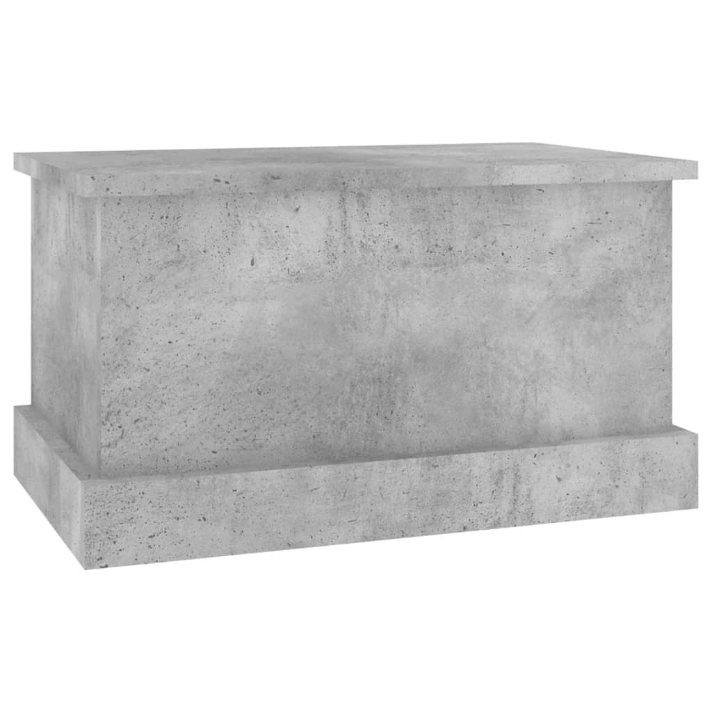 Κουτί Αποθήκευσης Γκρι Σκυροδέματος 50x30x28 εκ. Επεξεργ. Ξύλο - Pakobazaar