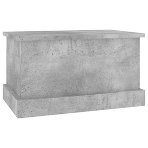 Κουτί Αποθήκευσης Γκρι Σκυροδέματος 50x30x28 εκ. Επεξεργ. Ξύλο - Pakobazaar
