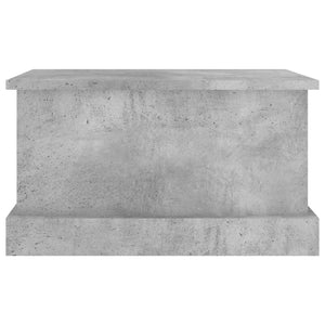 Κουτί Αποθήκευσης Γκρι Σκυροδέματος 50x30x28 εκ. Επεξεργ. Ξύλο - Pakobazaar
