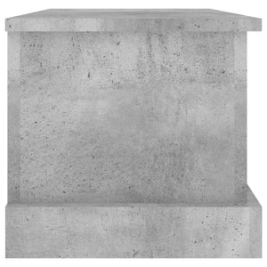 Κουτί Αποθήκευσης Γκρι Σκυροδέματος 50x30x28 εκ. Επεξεργ. Ξύλο - Pakobazaar
