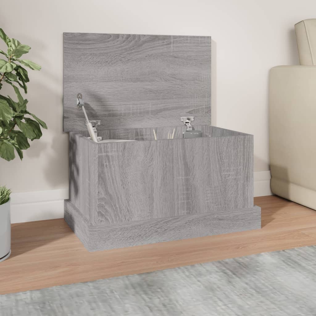 Κουτί Αποθήκευσης Γκρι sonoma 50x30x28 εκ. Επεξεργασμένο Ξύλο - Pakobazaar