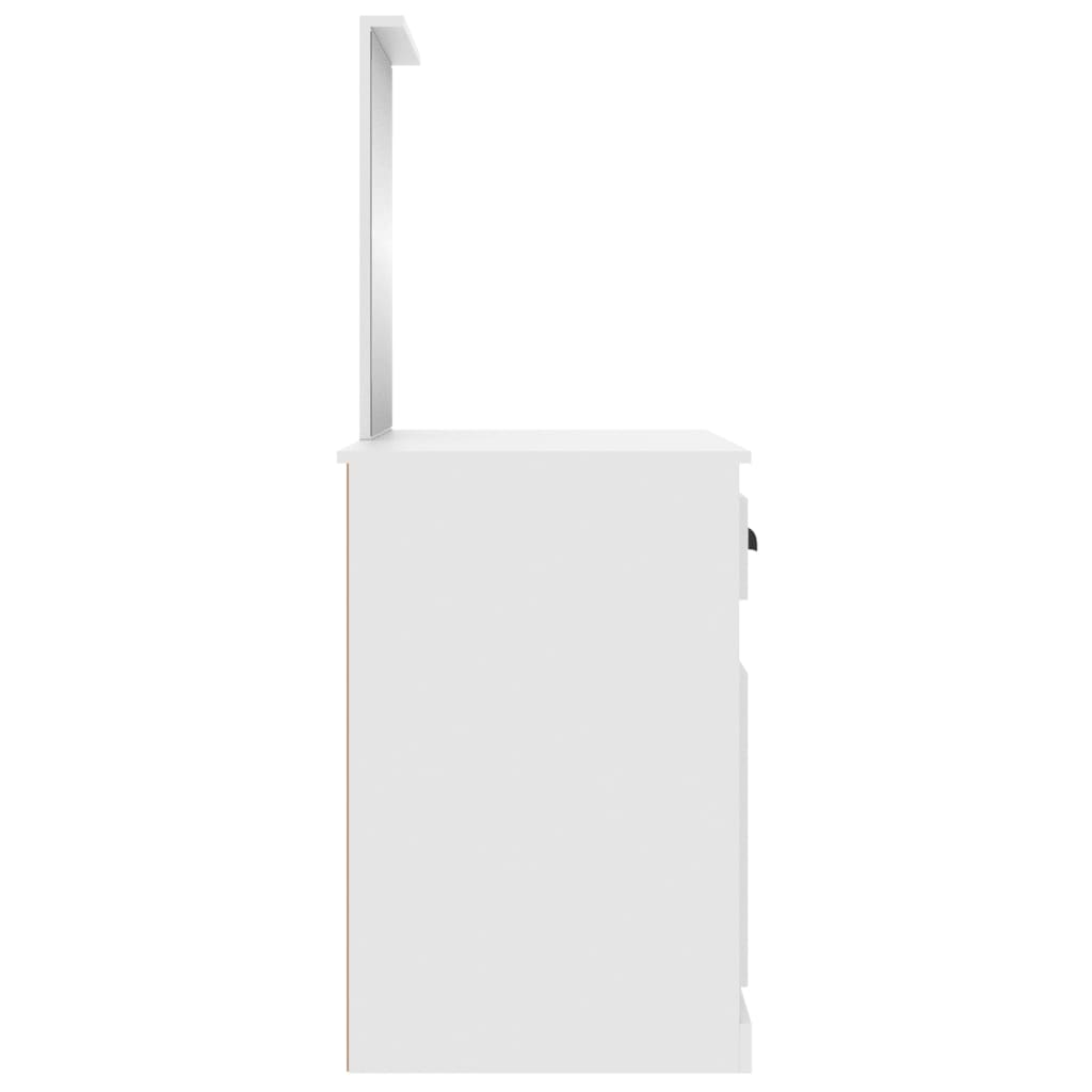 Μπουντουάρ με Καθρέφτη Λευκό 90 x 50 x 132,5 εκ. Επεξεργ. Ξύλο - Pakobazaar