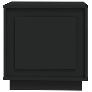 Κομοδίνα 2 τεμ. Μαύρα 44x35x45 εκ. από Επεξεργασμένο Ξύλο