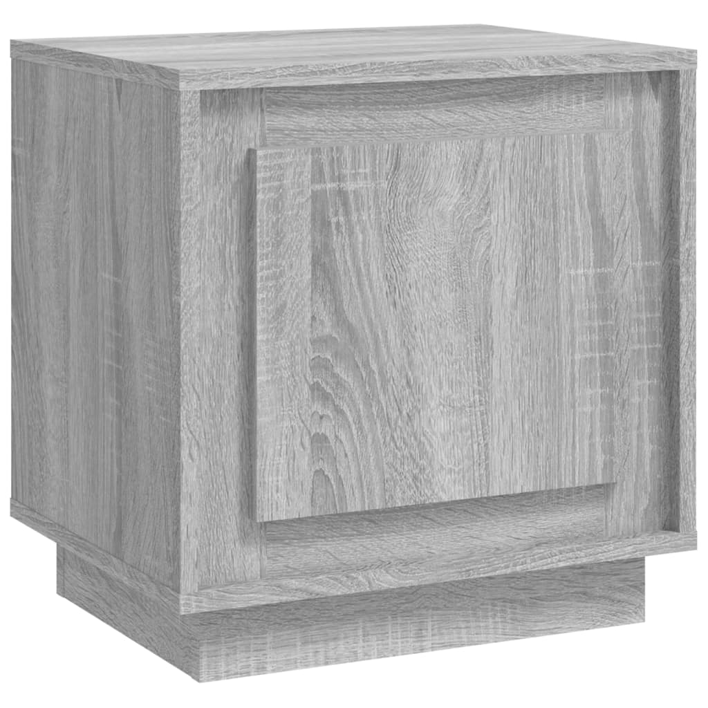 Κομοδίνο Γκρι Sonoma 44 x 35 x 45 εκ. από Επεξεργασμένο Ξύλο