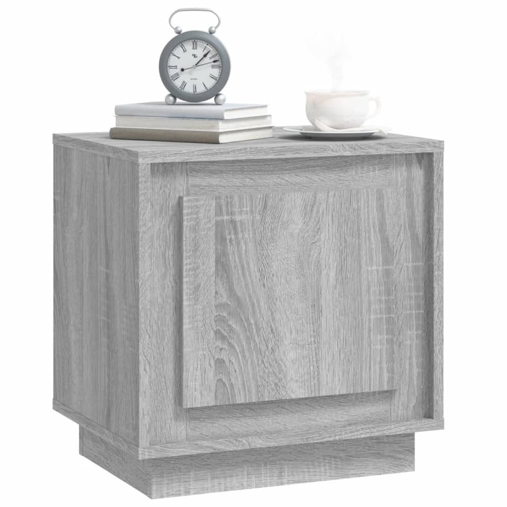 Κομοδίνο Γκρι Sonoma 44 x 35 x 45 εκ. από Επεξεργασμένο Ξύλο
