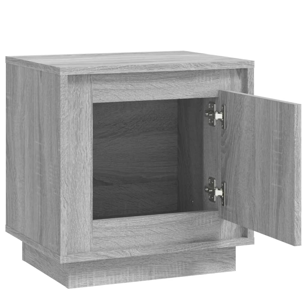 Κομοδίνο Γκρι Sonoma 44 x 35 x 45 εκ. από Επεξεργασμένο Ξύλο